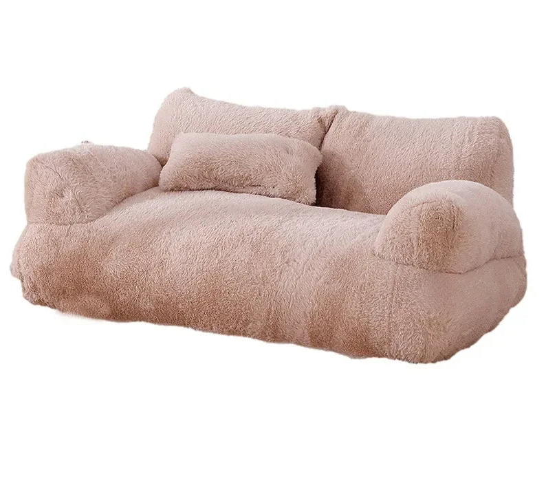 Faux Bunny Fur Pet Sofa Bed