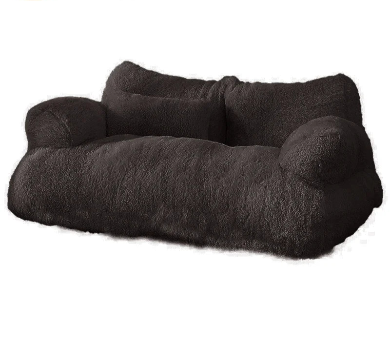 Faux Bunny Fur Pet Sofa Bed