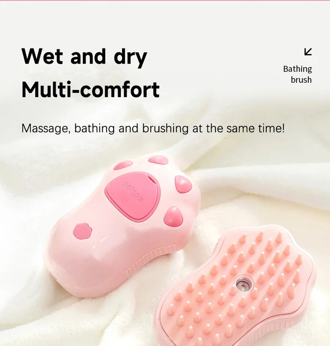 Cat Steamy Brush Dog Massage Comb Electric Water Spray