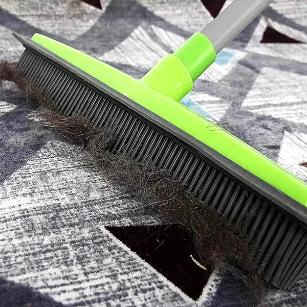 Flex Sweep Pro: Adjustable Pet Hair Rubber Broom