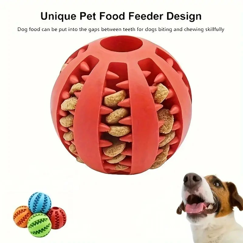 ToughTreat Ball: Chew & Clean Dog Toy