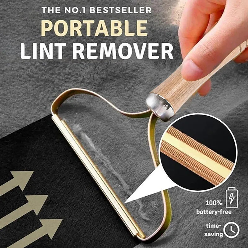 Portable Pet Hair & Lint Remover Brush