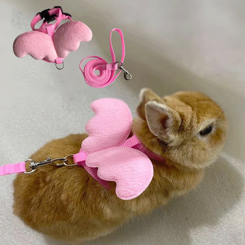 Angel Wing Pet Harness & Leash – For Cats, Rabbits, and Small Pets